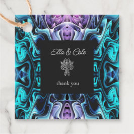 Färgfull fantasi gåvor etiketter