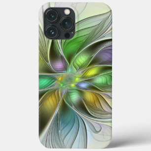 Färgfull Fantasy Flower Modern Abstrakt Fractal
