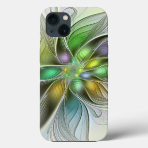 Färgfull Fantasy Flower Modern Abstrakt Fractal