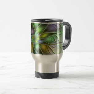 Färgfull Fantasy Flower Modern Abstrakt Fractal Resemugg