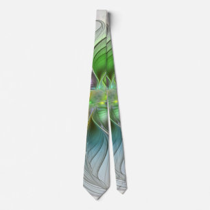 Färgfull Fantasy Flower Modern Abstrakt Fractal Slips