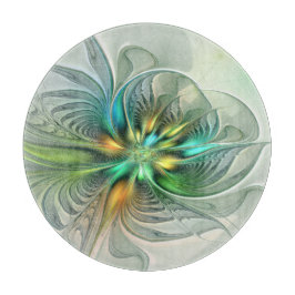 Färgfull Fantasy Modern Abstrakt Flower Fractal