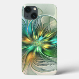 Färgfull Fantasy Modern Abstrakt Flower Fractal