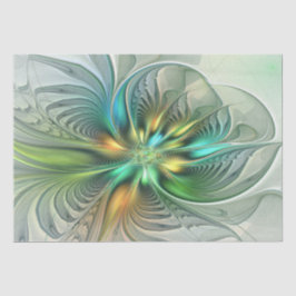 Färgfull Fantasy Modern Abstrakt Flower Fractal