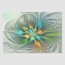 Färgfull Fantasy Modern Abstrakt Flower Fractal