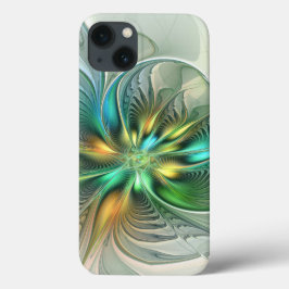 Färgfull Fantasy Modern Abstrakt Flower Fractal