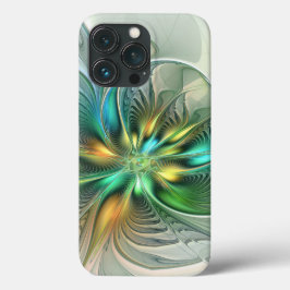 Färgfull Fantasy Modern Abstrakt Flower Fractal
