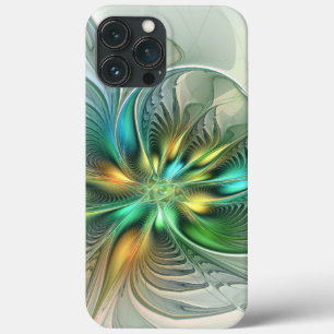 Färgfull Fantasy Modern Abstrakt Flower Fractal