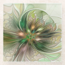 Färgfull fantasy Modern Abstrakt Fractal Flower