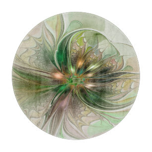 Färgfull fantasy Modern Abstrakt Fractal Flower