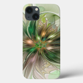 Färgfull fantasy Modern Abstrakt Fractal Flower