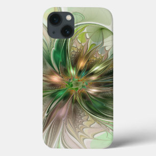 Färgfull fantasy Modern Abstrakt Fractal Flower