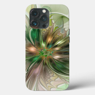 Färgfull fantasy Modern Abstrakt Fractal Flower