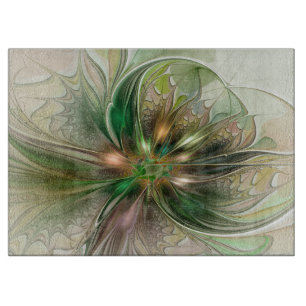 Färgfull fantasy Modern Abstrakt Fractal Flower