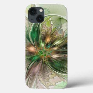 Färgfull fantasy Modern Abstrakt Fractal Flower