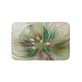 Färgfull fantasy Modern Abstrakt Fractal Flower Badrumsmatta