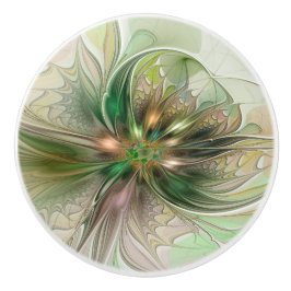 Färgfull Fantasy Modern Abstrakt Fractal Knopp