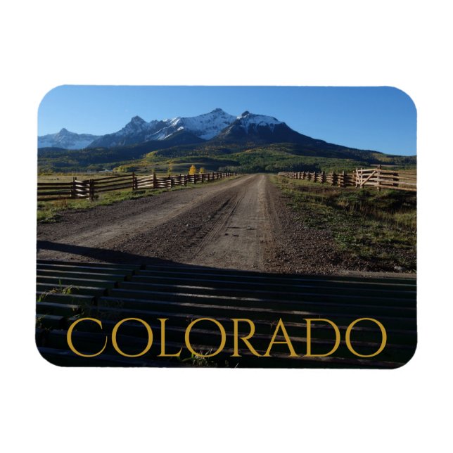 Färgfull färgados Höst på Dallas Divide Magnet (Horisontell)