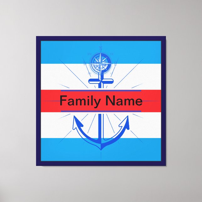 Färgfull fästpunkt med anpassningsknapp canvastryck (Framsida)