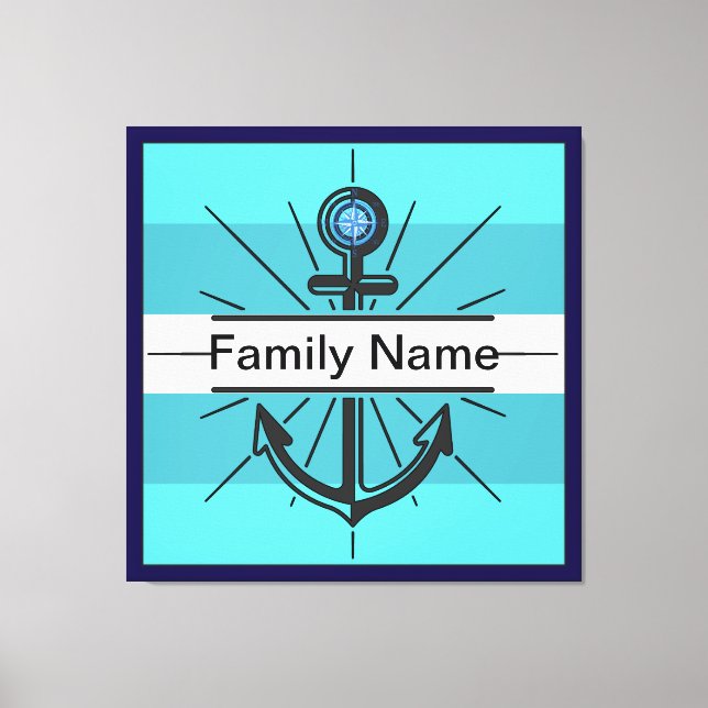 Färgfull fästpunkt med anpassningsknapp canvastryck (Framsida)