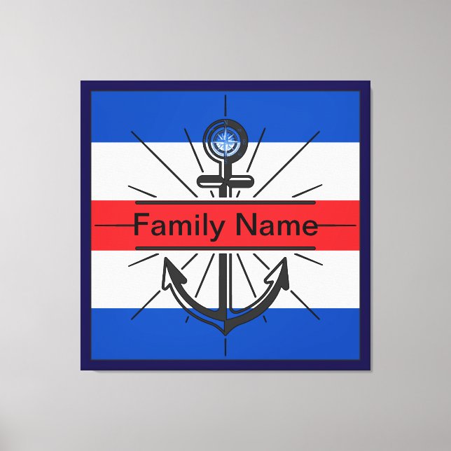 Färgfull fästpunkt med anpassningsknapp canvastryck (Framsida)