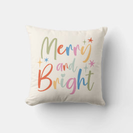 Färgfull festlig munterhet och ljus fotojul kudde