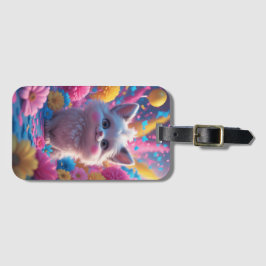 Färgfull Firande av Joy and Happity Bagagebricka