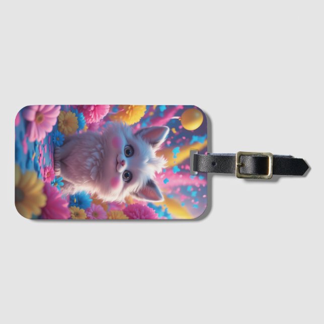 Färgfull Firande av Joy and Happity Bagagebricka (Framsida horisontal)