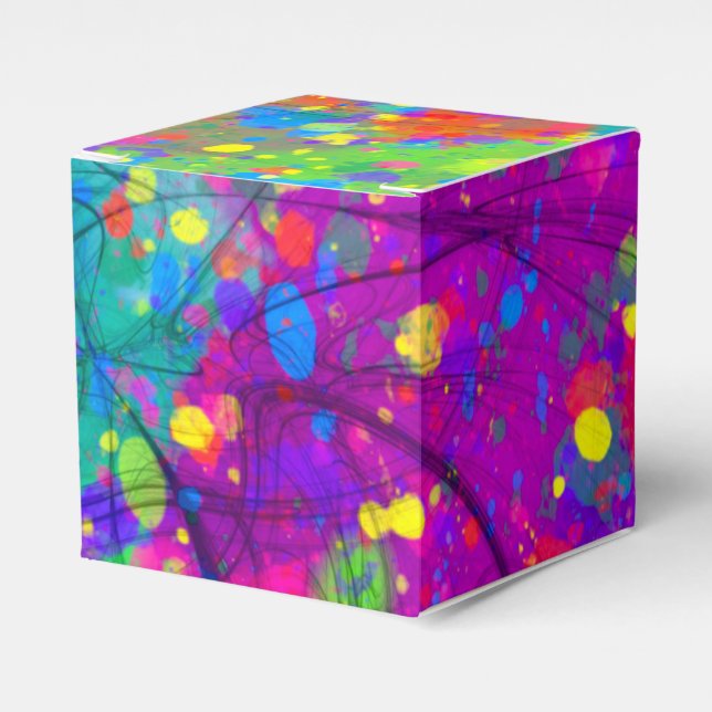 Färgfull Firande Presentaskar (Framsidan Sidan)