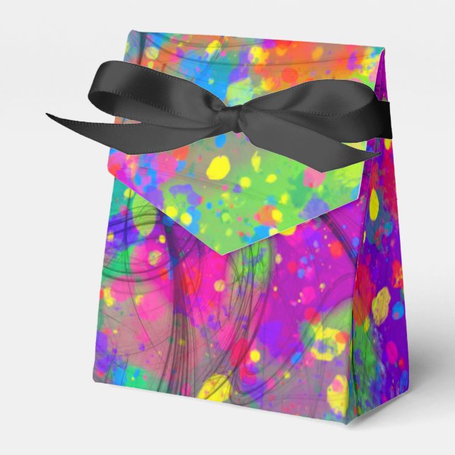 Färgfull Firande Presentaskar (Framsidan Sidan)