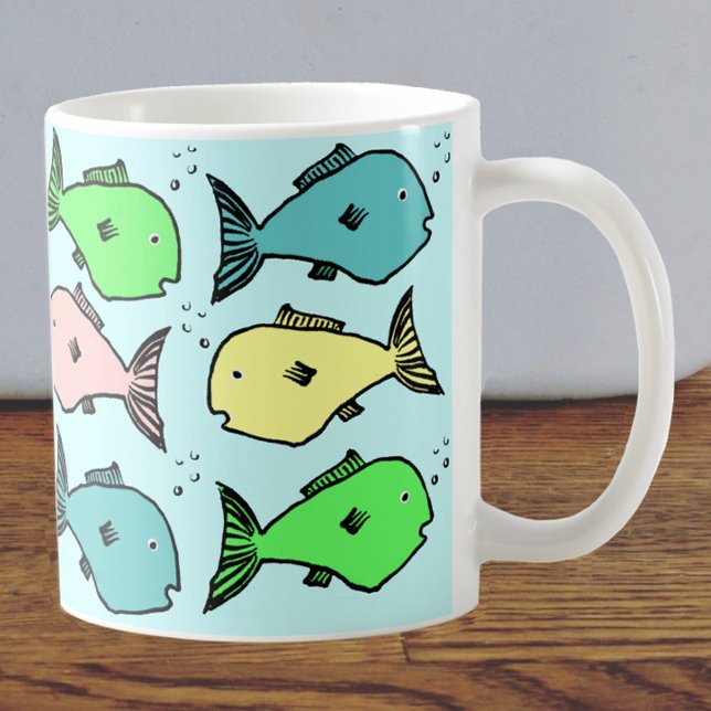 Färgfull fisk Mugg (Skapare uppladdad)