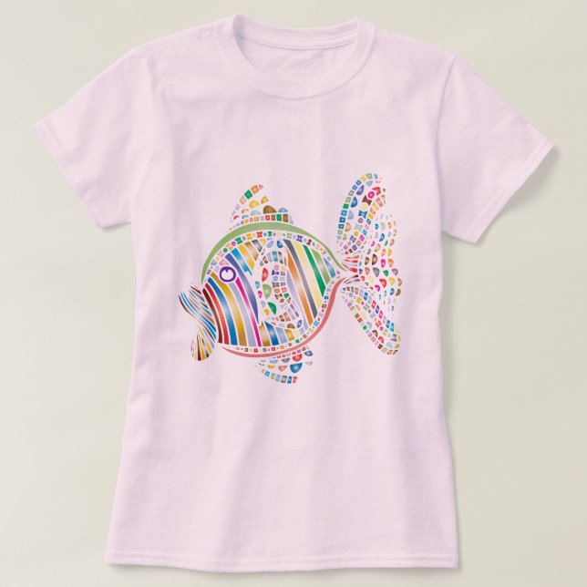Färgfull fisk T-Shirt (Design framsida)