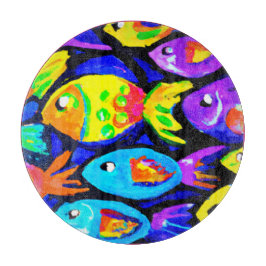 Färgfull fiskkonst Mönster Köp nu