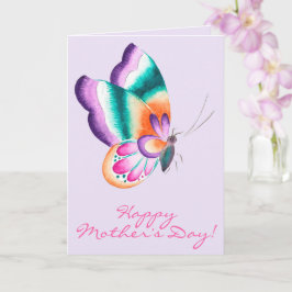 Färgfull fjäril | MORS DAG Kort
