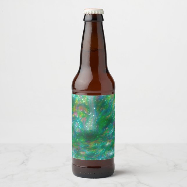 Färgfull Flaska-etikett Ölflaska Etikett (Framsida)