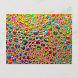 Färgfull flerfärgad soap Bubbles Art Vykort