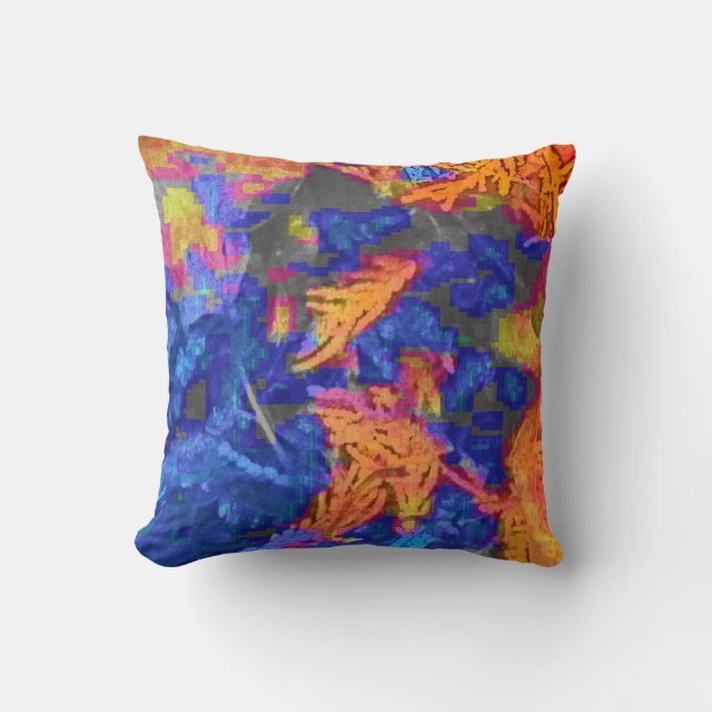 Färgfull Flora Dekorativ kudde (Framsida)