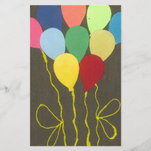 Färgfull födelsedagsfärgad färgton Grafikdesign Brevpapper