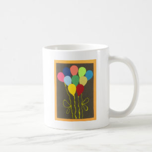 Färgfull födelsedagsfärgad färgton Grafikdesign Kaffemugg
