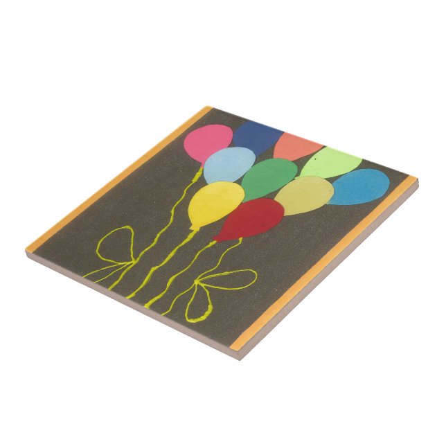 Färgfull födelsedagsfärgad färgton Grafikdesign Kakelplatta (Sidan)