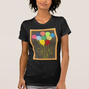 Färgfull födelsedagsfärgad färgton Grafikdesign Tee Shirt