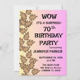 Färgfull Födelsedagsfest Inbjudningar