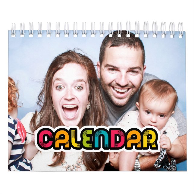 Färgfull fotokalender för familjen 2026 kalender (Omslag)