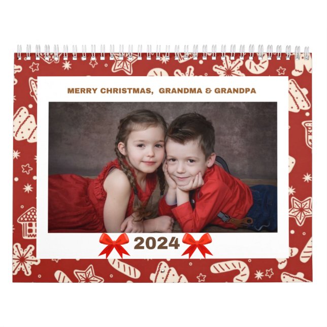 Färgfull fotopalender för Papper Träd Kalender (Omslag)