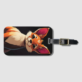 Färgfull Fox Art Vibrant Bagagebricka