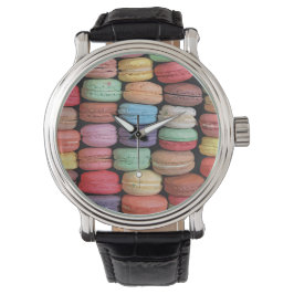 Färgfull Fransk Macaron Mönster Armbandsur