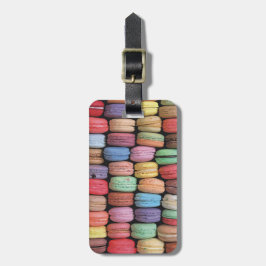 Färgfull Fransk Macaron Mönster Bagagebricka