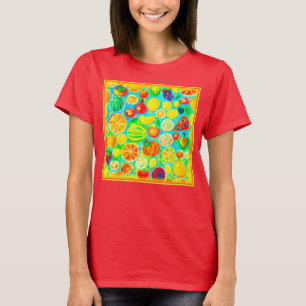Färgfull Fruit Mönster. Köp nu T Shirt