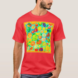 Färgfull Fruit Mönster. Köp nu T Shirt