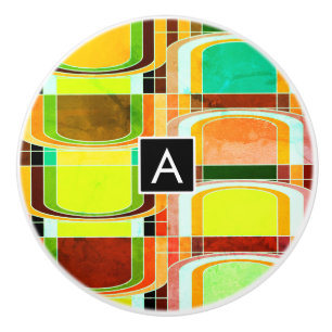 Färgfull Funky Retro Inspired Knopp